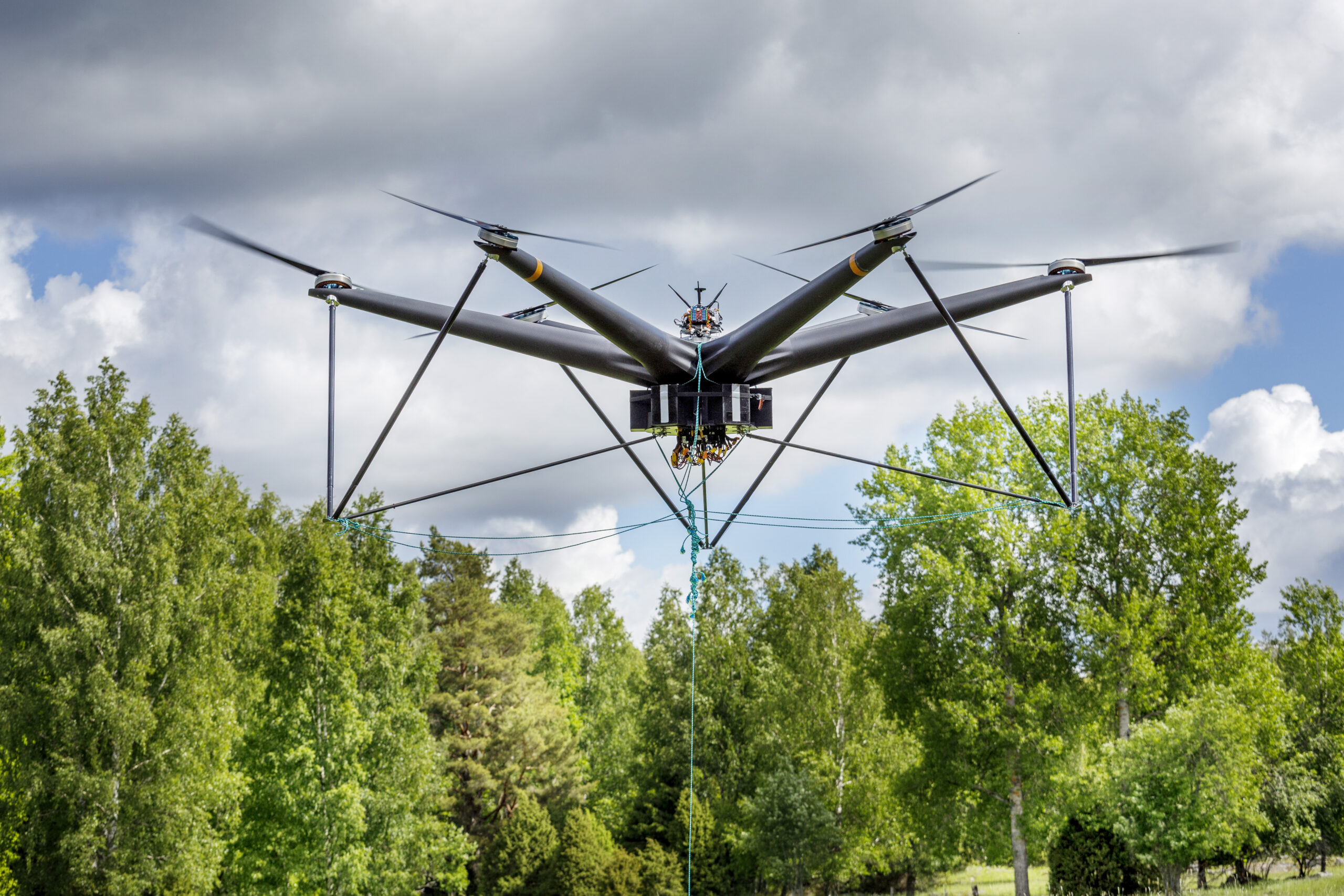 Air Forestry, visning av drönare för skogsgallring