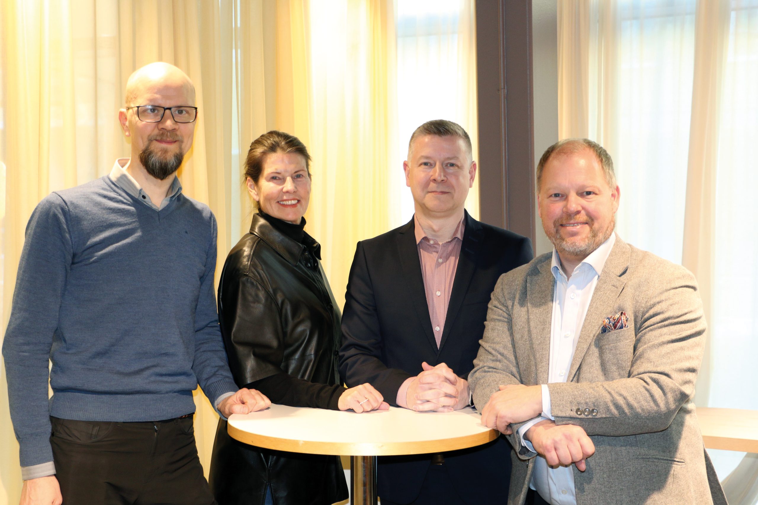 Foto: Teamet på Idealstad: Håkan Tribell, Petra Stubbing, Zeo Martins och Göran Brocknäs.